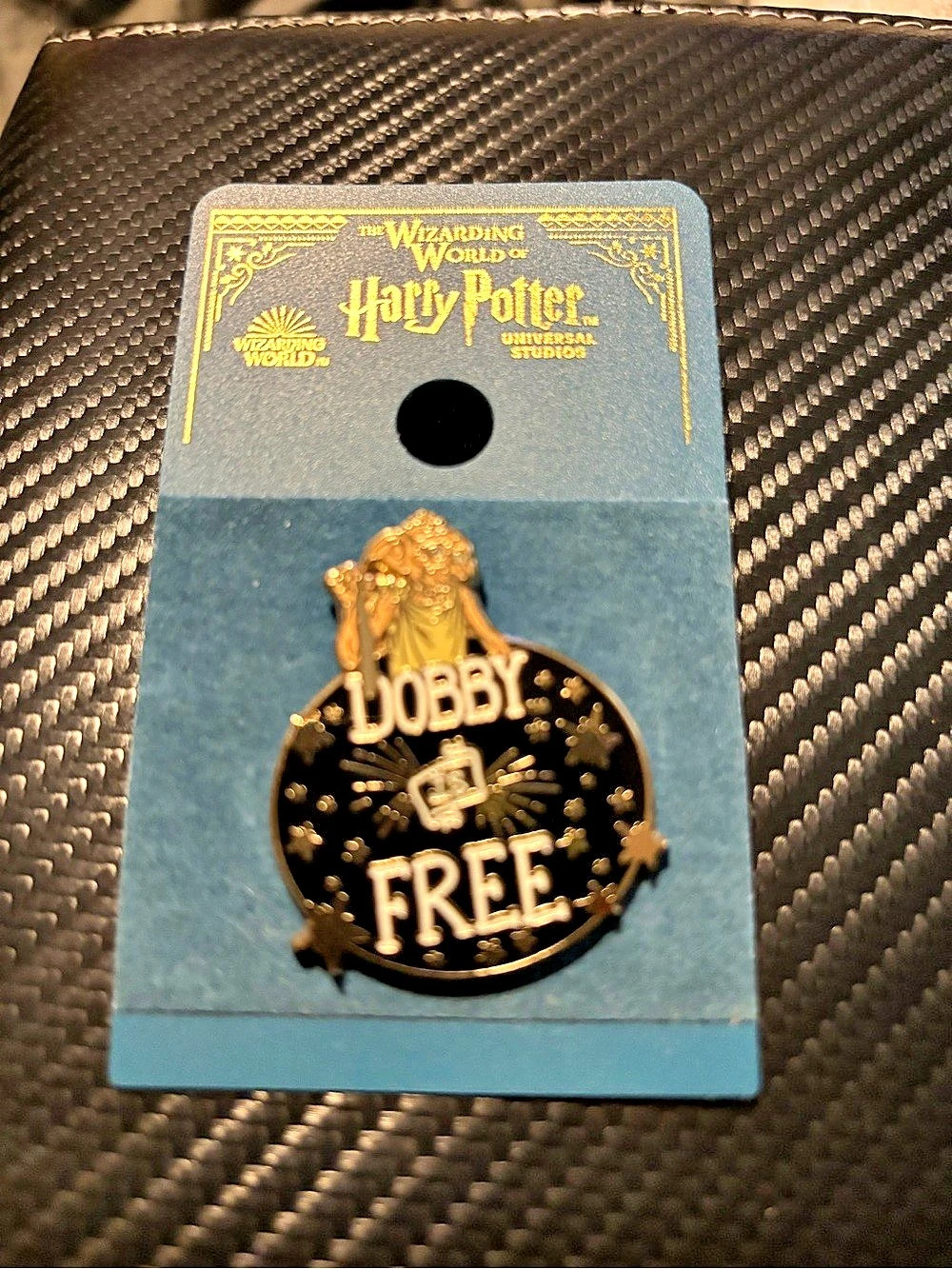 Universal Studios Wizarding World Harry Potter Dobby is Free Enamel Pin Black